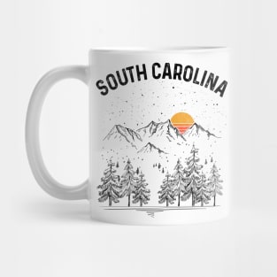 South Carolina State Vintage Retro Mug